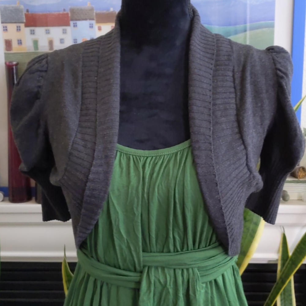 Ambiance Apparel Short sleeves Cardigan Shrug box #1